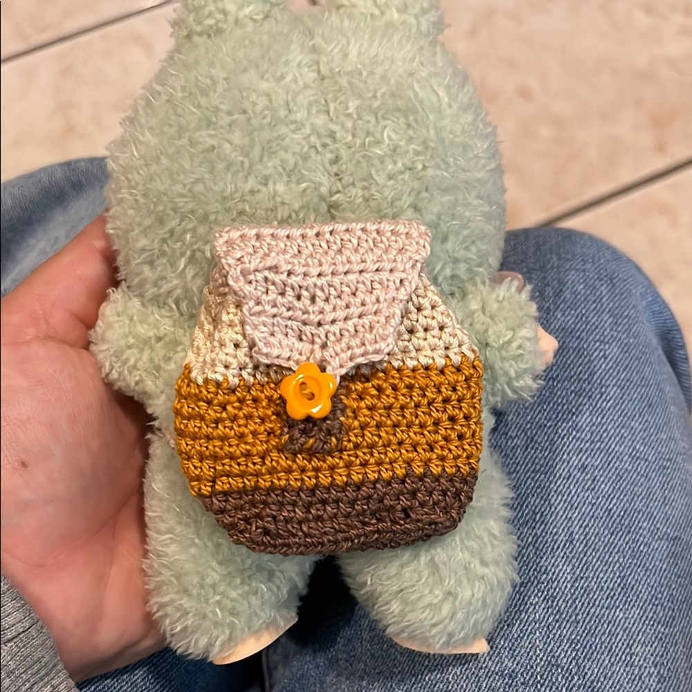 Crochet Backpack for Plush Toy